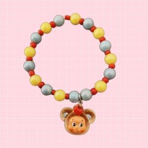 Twinkle Pudding Bear Beaded Bracelet
